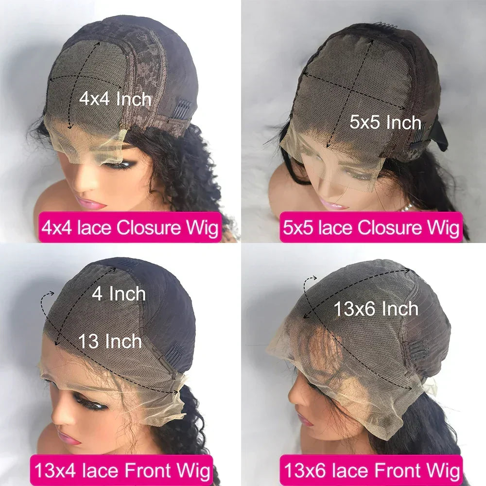 Body Wave Human Hair Curly Wigs