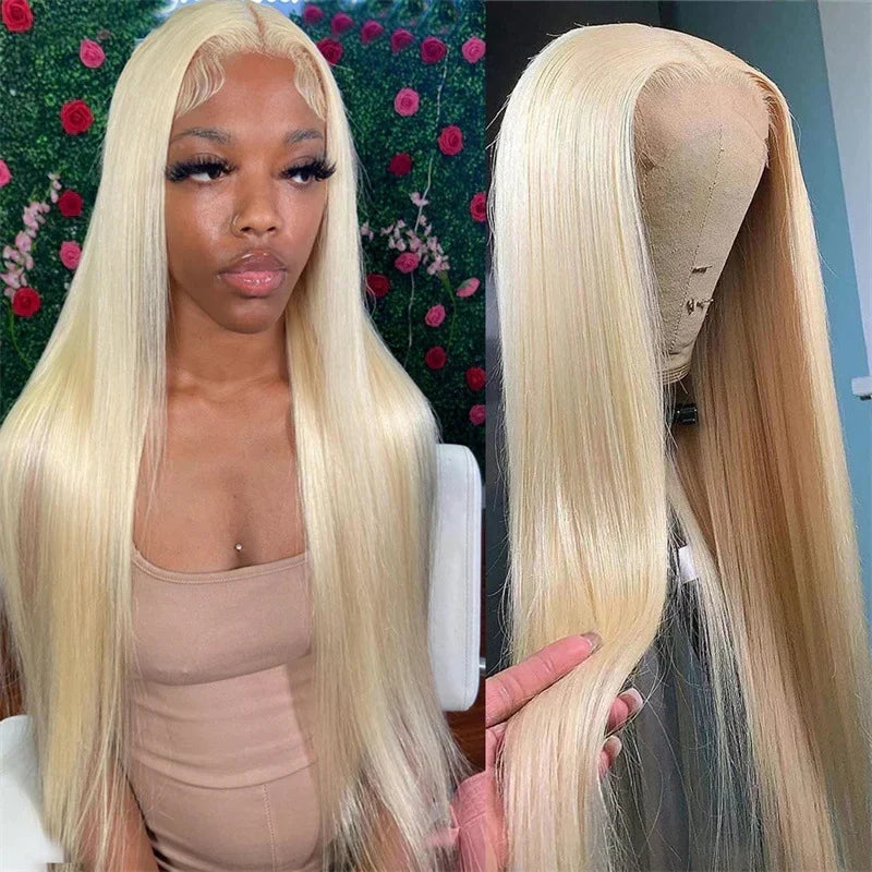 Women's Mid-length Straight Waist-length real human hair