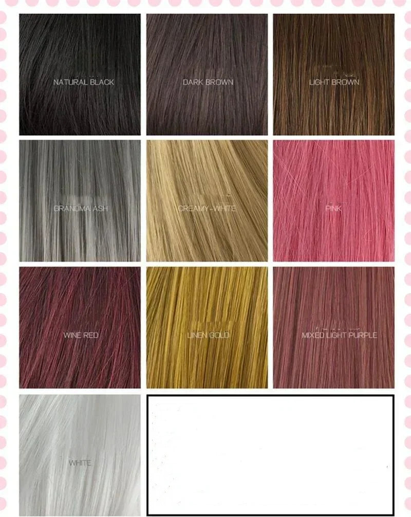 Real Human Hair Long Straight Hair Cover